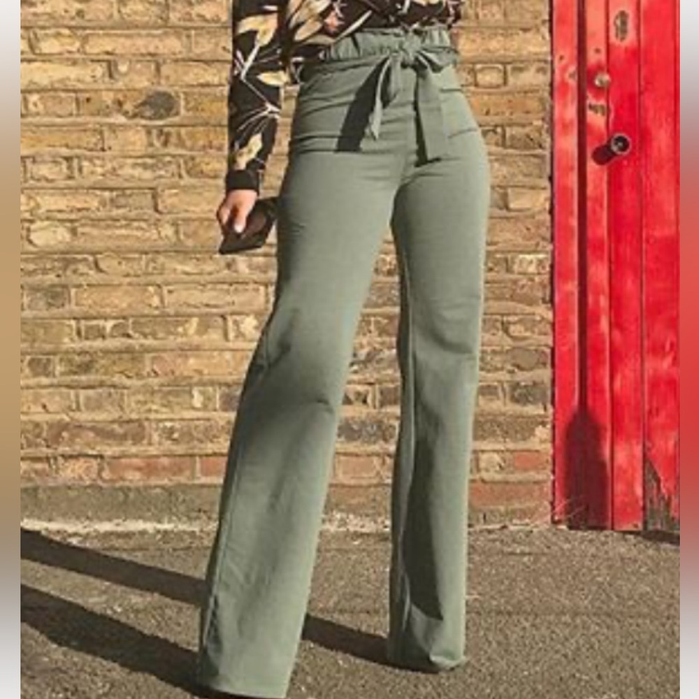 SLNGHR Sage Waist Tie Trousers